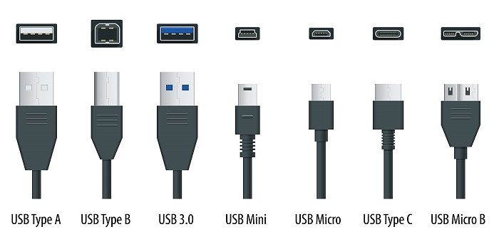انواع پورت های USB