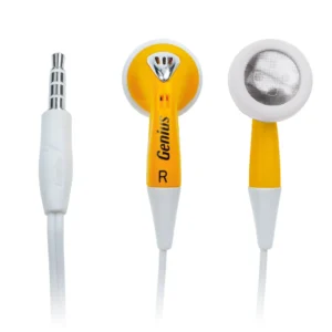 هندزفری سیمی جنیوس GHP-02S با صدای واضح و تفکیک‌شده، طراحی راحت و اتصال ۳.۵ mm؛ مناسب موسیقی، تماس و استفاده روزمره با دوام بالا.