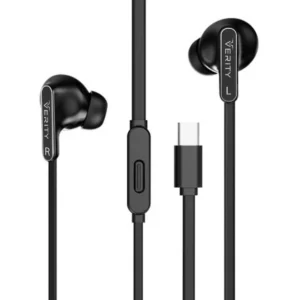 هندزفری سیمی وریتی V‑E91T با صدای شفاف، طراحی ارگونومیک و کابل مقاوم؛ مناسب مکالمه، موسیقی و استفاده روزمره با اتصال ۳.۵ mm.