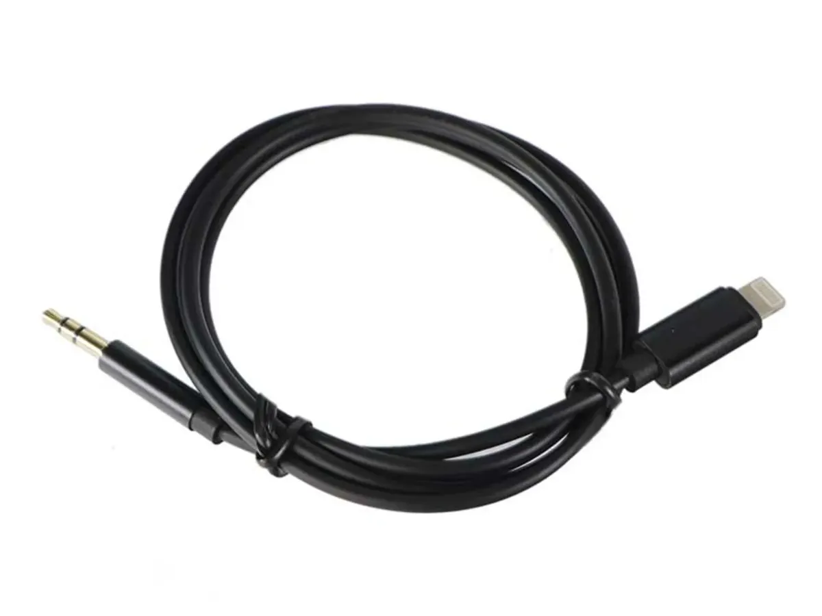تبدیل AUX به iPhone JH‑023 برای اتصال هدفون یا اسپیکر AUX به آیفون، انتقال صدای با کیفیت و تجربه شنیداری راحت و بدون نویز.