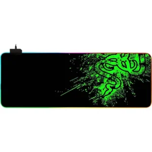ماوس پد گیمینگ DTECH RGB سایز 30×80 با سطح دقیق، نورپردازی جذاب RGB و پایه ضدلغزش، کنترل روان و حرفه‌ای موس را تضمین می‌کند.