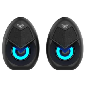 اسپیکر دسکتاپ آئولا AULA WIND N-69 با صدای شفاف و باس قوی، طراحی مدرن و نصب آسان، تجربه صوتی حرفه‌ای برای بازی، فیلم و موسیقی ارائه می‌دهد.