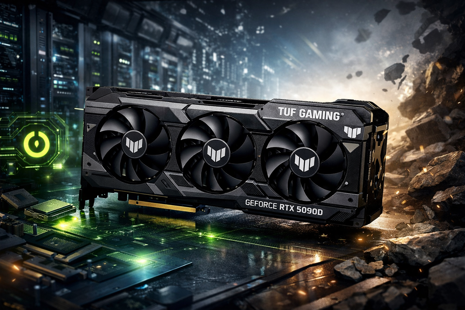 رونمایی ایسوس از کارت گرافیک RTX 5090D V2 TUF Gaming