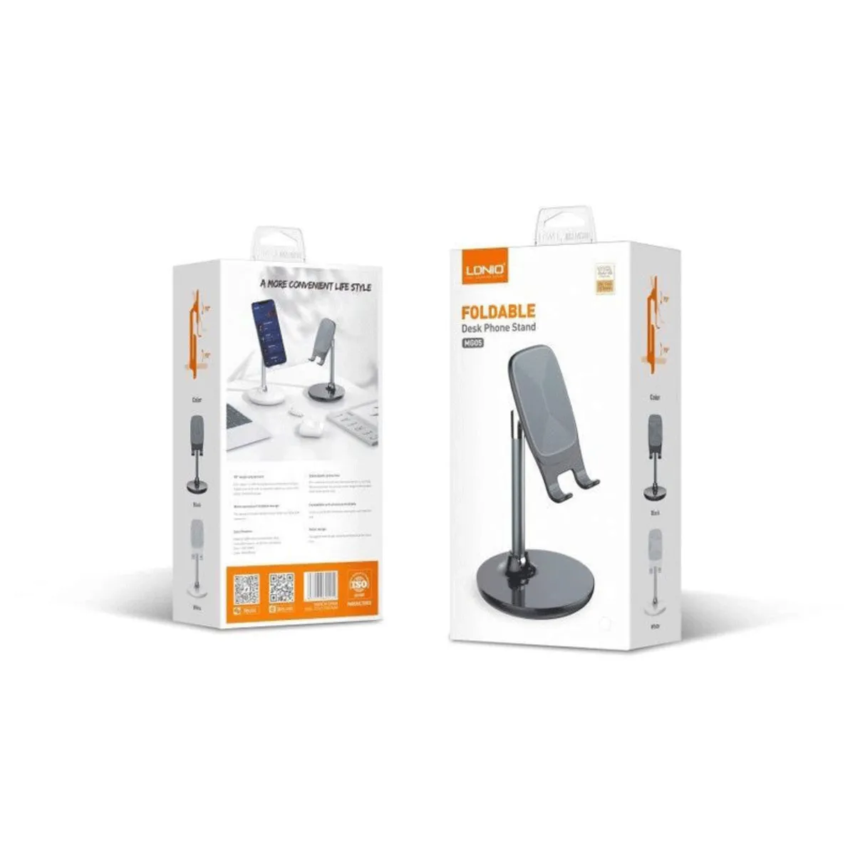 پایه نگهدارنده الدینیو MG05؛ مناسب موبایل و تبلت، نگهداری ایمن و مقاوم برای تماشای فیلم، کاربری روزمره یا جلسات آنلاین با زاویه قابل تنظیم.