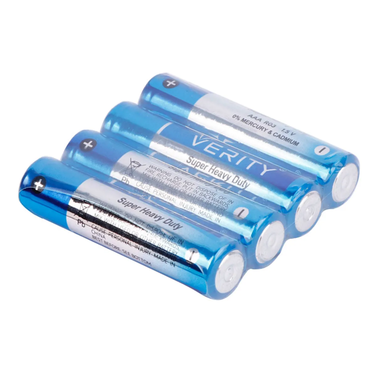 باتری نیم‌قلمی وریتی R03 SUPER HEAVY DUTY؛ توان بالا و دوام طولانی برای دستگاه‌های کوچک مانند ریموت، ماوس، ساعت و لوازم جانبی روزمره.