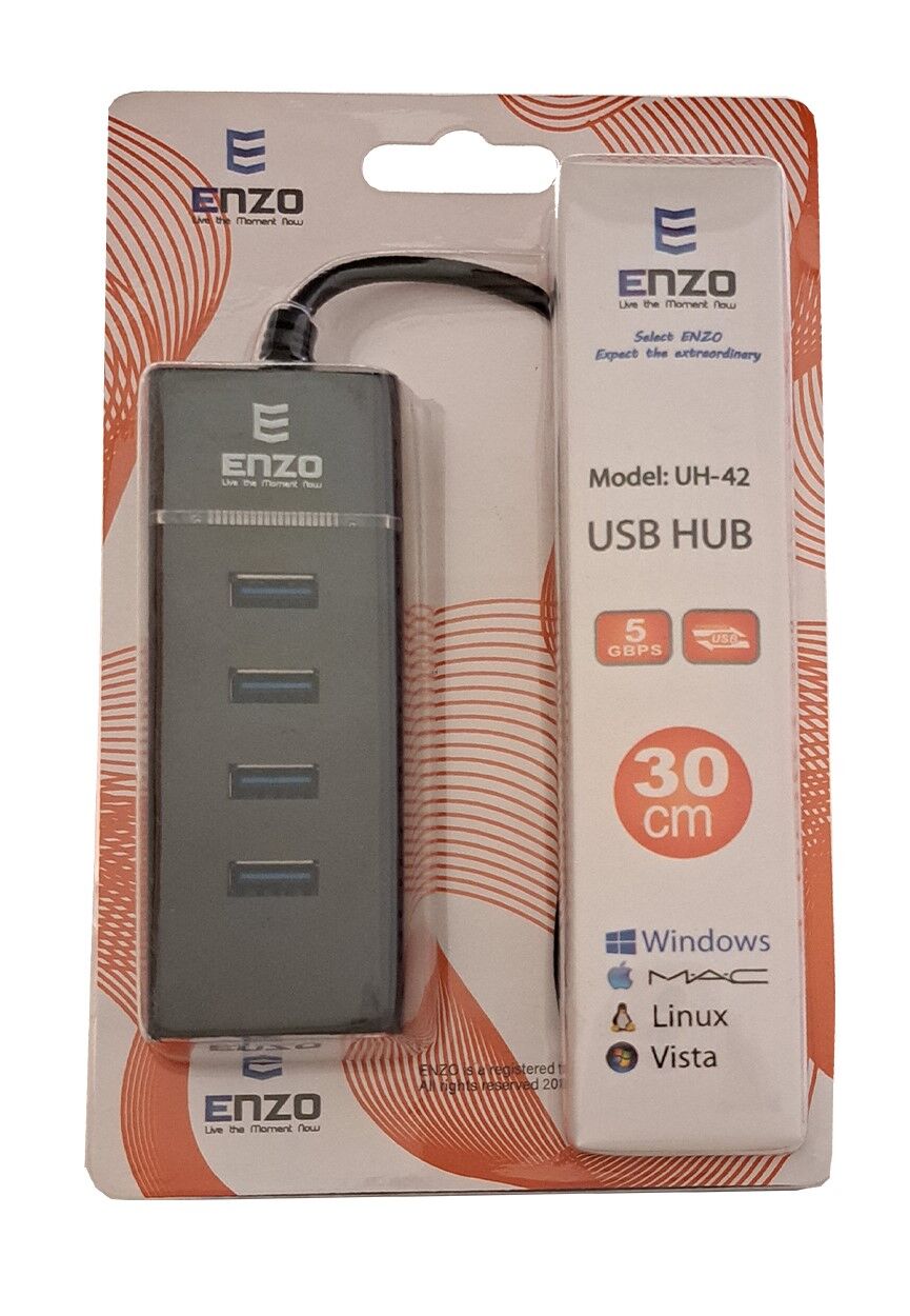 _هاب 4 پورت USB3.0 برند ENZO مدل KT-020230 – UH-42 (1)