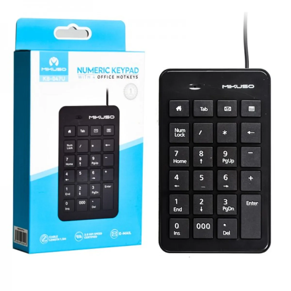 کیبورد ناملاک میکاسو U047 با طراحی ساده و جمع‌وجور، کلیدهای نرم و اتصال پایدار، انتخابی کاربردی برای محیط اداری، آموزشی و استفاده روزمره است.