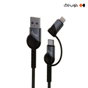 کابل شارژ USB به USB-C / لایتنینگ Budi DC231TL10B